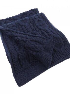 Hermes Scarf Cashmere Navy